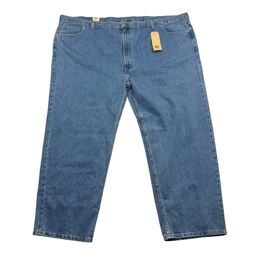 Levi's 550 Relaxed Fit Jeans Mens 60x32 Blue Stonewash Tapered Leg 015504891